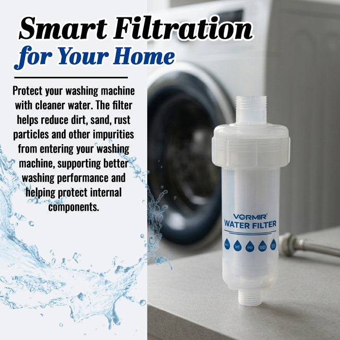 VORMIR VR WF85-04 Water Filter, Water Filter Tap, Water Filter for Bathroom, Geyser Filter, Shower Filter for Hard Water, PP Membrane Filter with 0.005mm Filtration, Filter for Municipal Water Supply