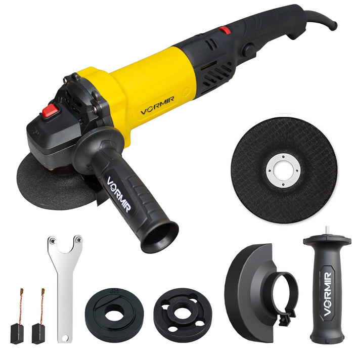 iBELL VORMIR Angle Grinder VR AG10-06 | 1100W Heavy Duty | Copper Armature | 100mm/4" Disc Dia | 0–11000 RPM | With Grinding Wheel & Guard | Ideal for Grinding, Cutting & Polishing | 6 Months Warranty