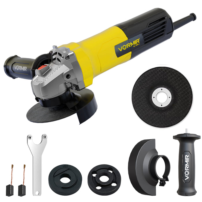 iBELL VORMIR Angle Grinder AG10-68 | 680W Heavy Duty | Copper Armature | 100mm/4" Disc Dia | 11000 RPM | With Grinding Wheel & Guard | Ideal for Grinding, Cutting & Polishing | 6 Months Warranty
