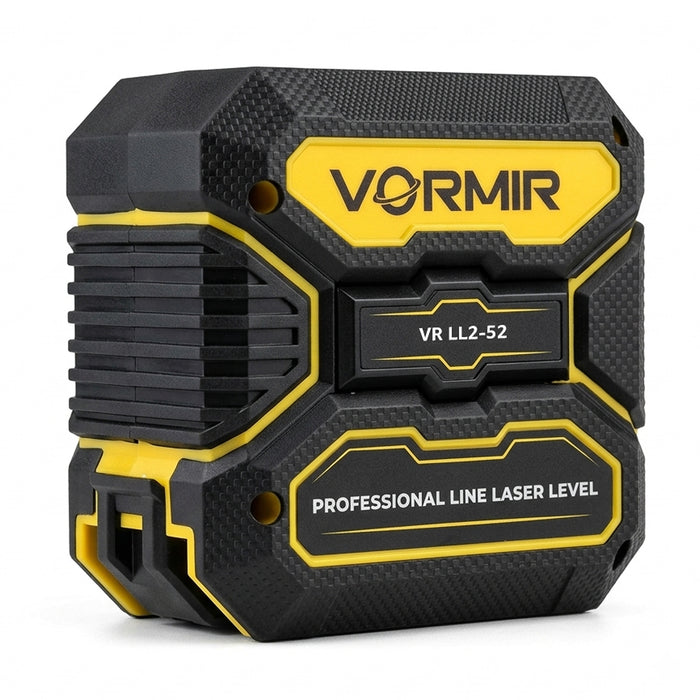 VORMIR VR LL2-52 Professional Line Laser Level | 520nm Green Laser | 1H+1V Cross Line | ±3° Self-Leveling | ±1mm Accuracy at 40m | Pulse Mode | 3 Brightness Settings | 2×AA, 12 Months Warranty