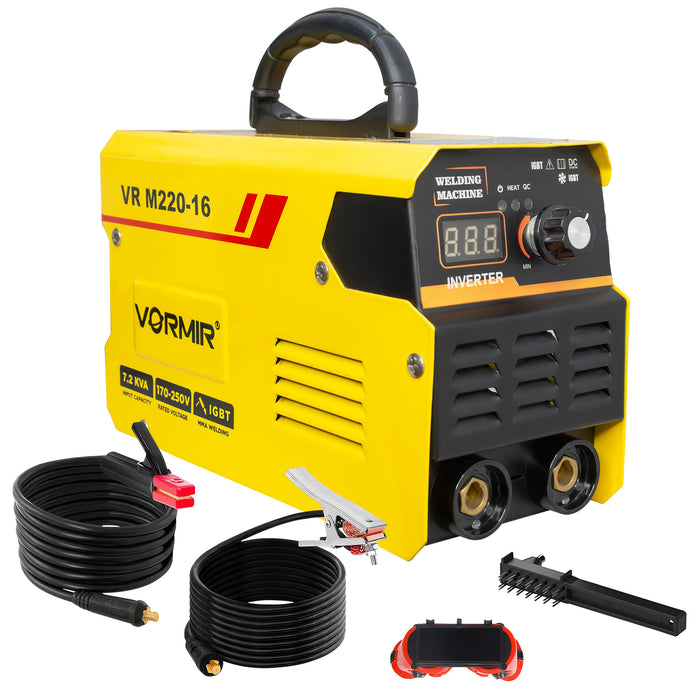 VORMIR Inverter ARC Welding Machine (IGBT) M220-16  220A with Hot Start, Anti-Stick Functions- 1 Year Warranty