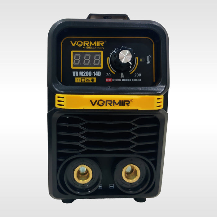 VORMIR Dual-phase Inverter ARC Welding Machine (IGBT) 200A with Hot Start, Anti-Stick Functions, Arc Force Control VR M200-14D - 1 Year Warranty