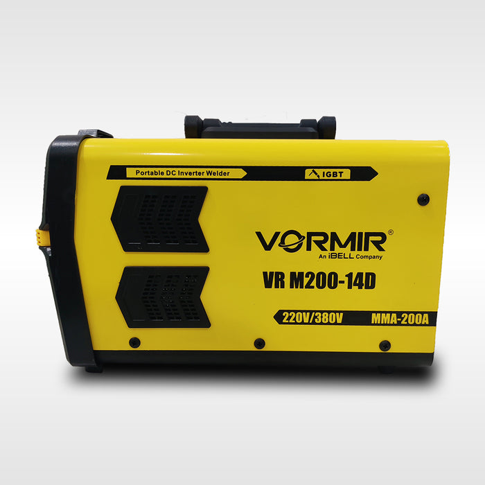 VORMIR Dual-phase Inverter ARC Welding Machine (IGBT) 200A with Hot Start, Anti-Stick Functions, Arc Force Control VR M200-14D - 1 Year Warranty