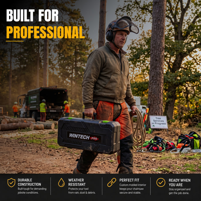 WINTECH PRO WT BS18-12 Cordless Chainsaw Brushless 21V | 800W Motor | 12-Inch Guide Bar | 13m/s Chain Speed | 5780RPM Electric Chainsaw with Automatic Chain Lubrication