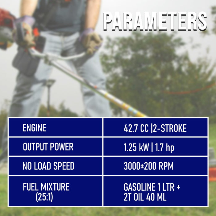 iBELL Gasoline 4328BC Brush-cutter  2-Stroke 42.7CC with 6 Months Warranty