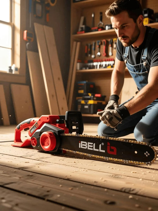 iBELL EC16-18 Electric Chain Saw, 1800W, 1200RPM, 16 Inch, Automatic Oiler - 6 Months Warranty