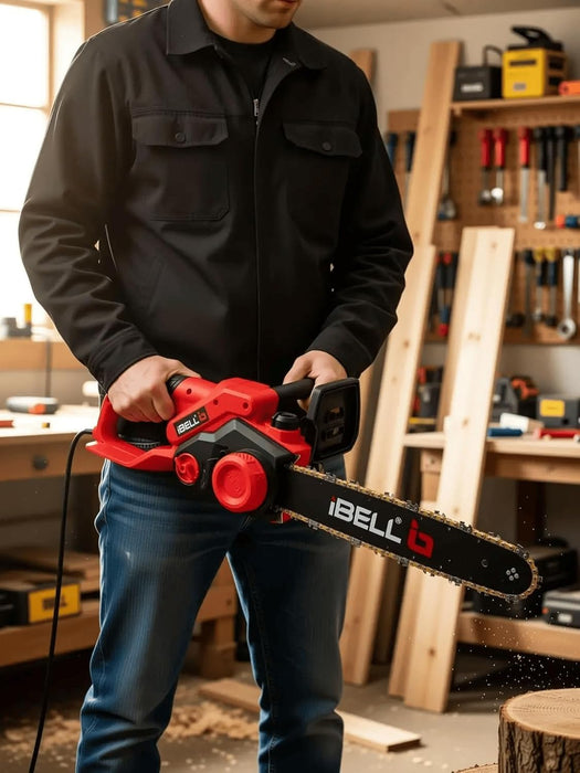 iBELL EC16-18 Electric Chain Saw, 1800W, 1200RPM, 16 Inch, Automatic Oiler - 6 Months Warranty