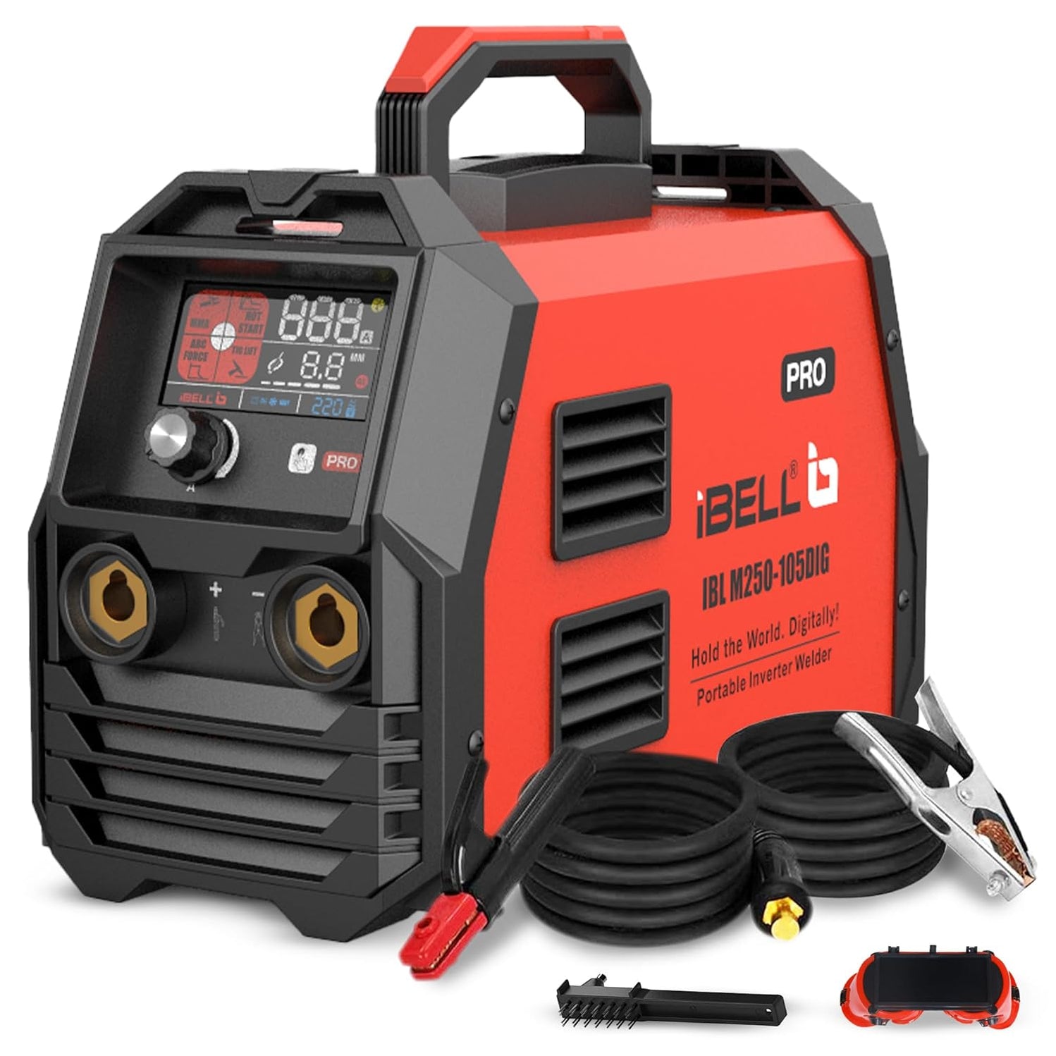IBELL M250-105DIG, 200A, MMA/TIG Lift Inverter Digital Welding Machine ...
