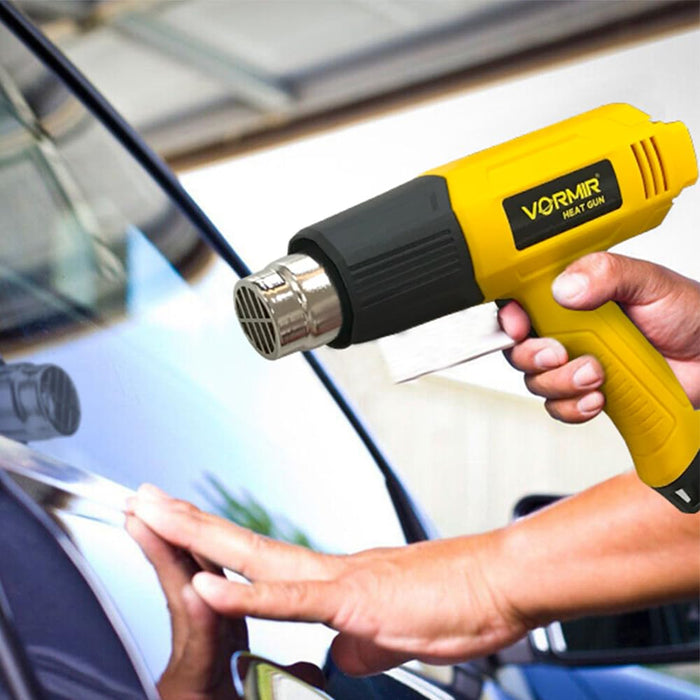 IBELL VORMIR VR HG18-40C Hot Air Tool 1800W with 4 Nozzles | Dual Air Flow 250L/min & 550L/min | 400°C & 550°C Heat Settings for PVC Shrinking, Paint Removal & DIY Work - 12 Months Warranty