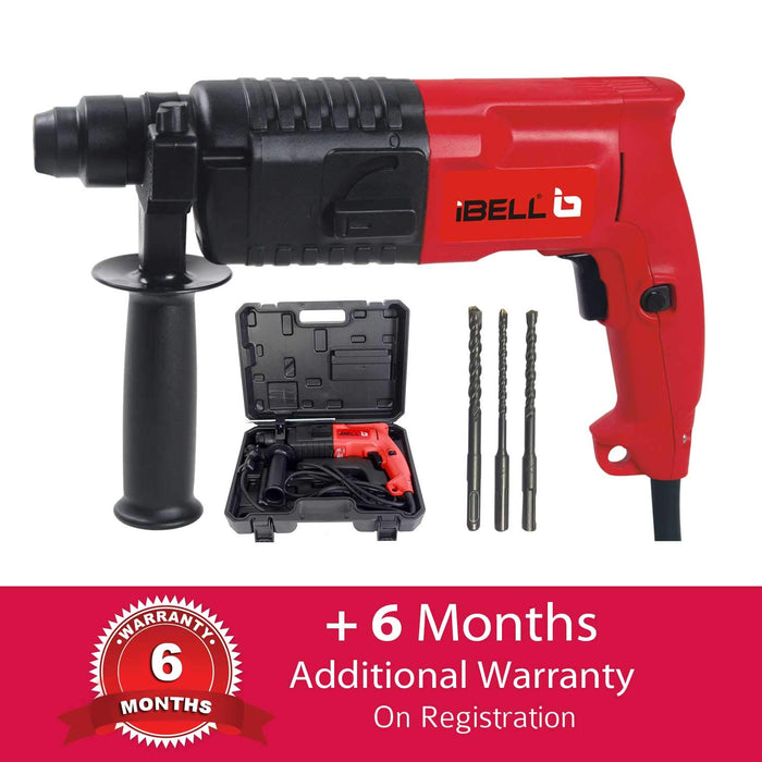 IBELL Rotary Hammer Drill Machine RH20-23, SDS Chuck,500W,850RPM,20MM with 6 Months Warranty