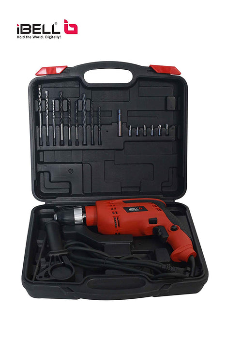 iBELL Impact Drill ID 13-80  13MM, 650W, 2800RPM with Auto Chuck in BMC Box and 17 Accessories