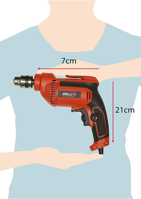 iBELL ED10-30 Electric Drill 10MM, 500W, 2800RPM - 6 Months Warranty