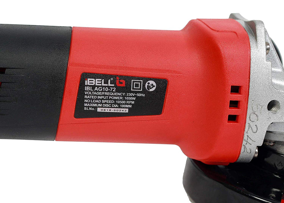 iBELL Angle Grinder 1050W, 100MM Heavy Duty, Model :AG10-72