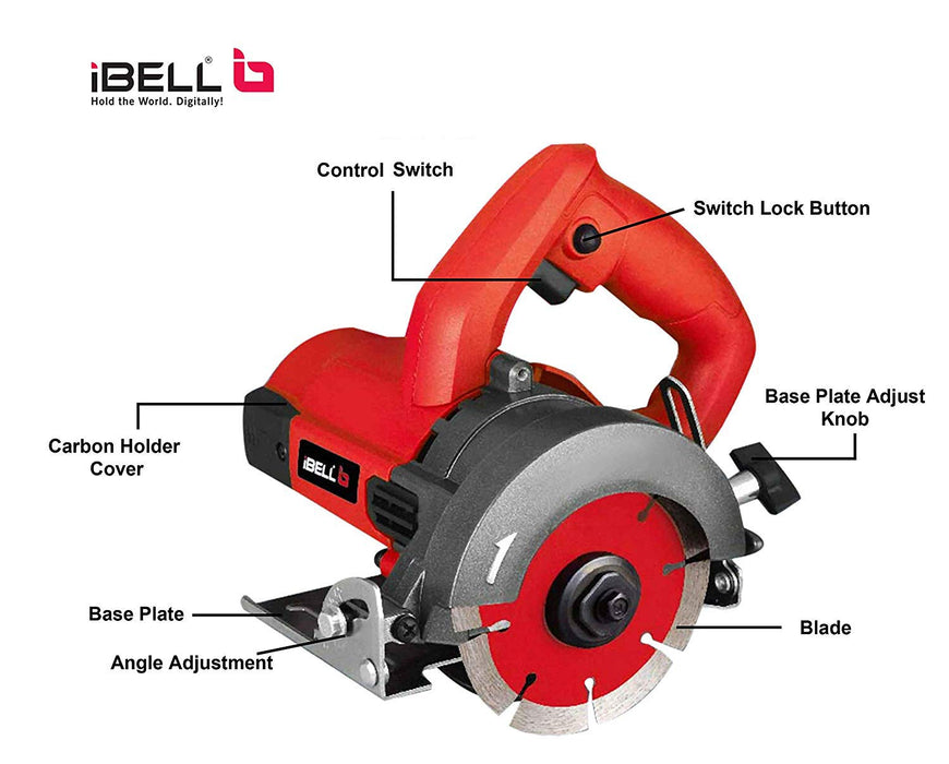 iBELL MC25-84 Marble Cutter 1300W, 13000rpm, 125mm - 6 Months Warranty