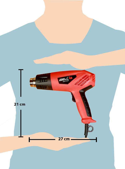 iBELL HG20-82 Heat Gun 2000W with Dual Temperature and Airflow Controls