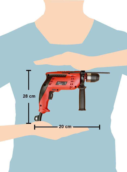 iBELL Impact Drill ID 13-80  13MM, 650W, 2800RPM with Auto Chuck in BMC Box and 17 Accessories