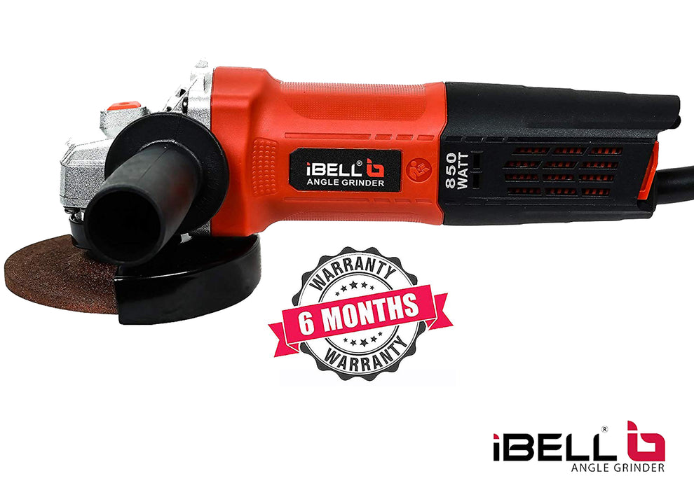 iBELL AG10-70, 850W,4-INCH, 11000RPM Angle Grinder W/Back Switch, 1 Grinding Wheel,1 Wheel Guard, 6 Months Warranty