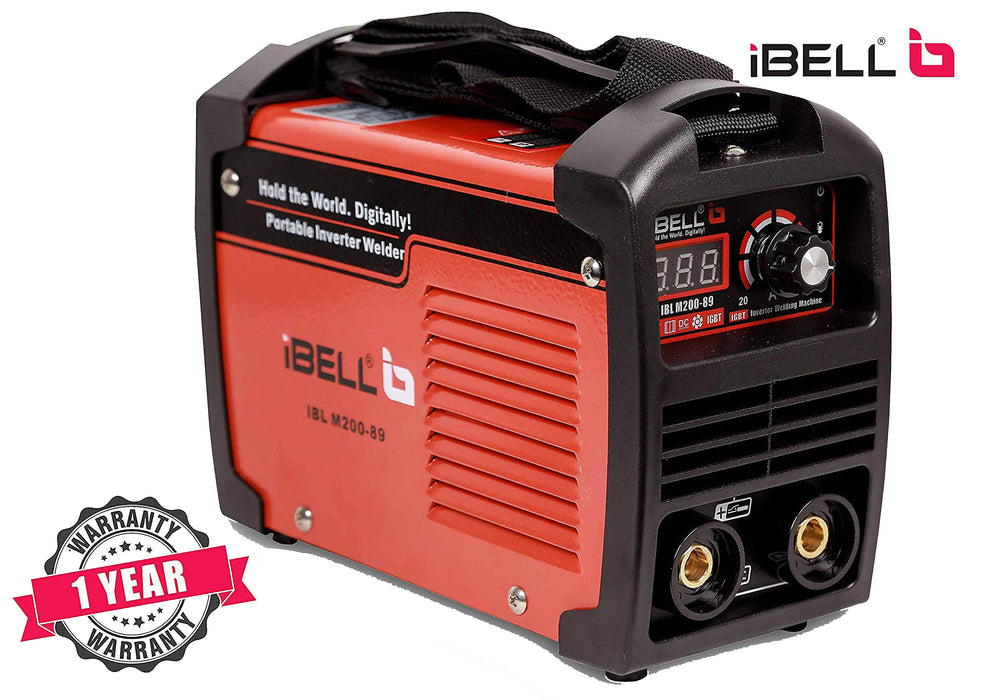 iBELL 200-89 Inverter ARC Compact Welding Machine (IGBT) 200A with Hot Start and Anti-Stick Functions - 1 Year Warranty